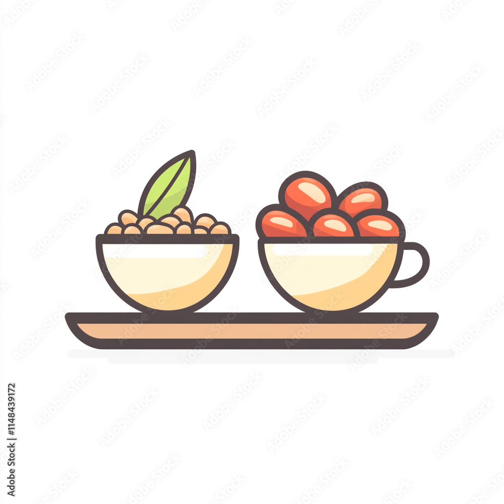 A plate with three different foods on it. The plate is white and the food is colorful. A plate with three different foods on it. The plate is white and the food is colorful.