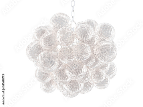 RH Talia Round Chandelier - Elegant Lighting Fixture Against white Background photo