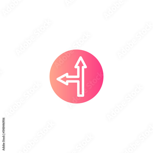 Free Download go straight or lift gradient icon - GFXLoad