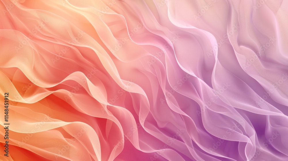 Fototapeta premium A subtle soft gradient background, with warm peach and lavender tones blending seamlessly,