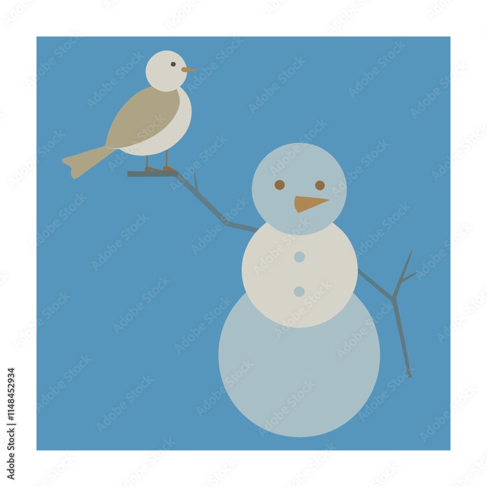 Winter season concept vector illustration Winter season concept vector illustration