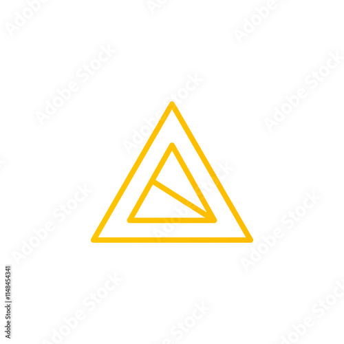 steep descent gradient icon