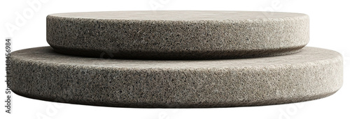 stone podium isolated
