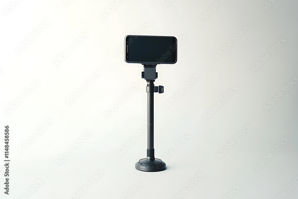 smartphone with stabilizer on white backgound smartphone with stabilizer on white backgound