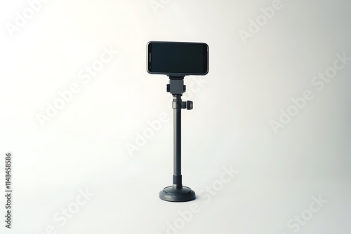 smartphone with stabilizer on white backgound