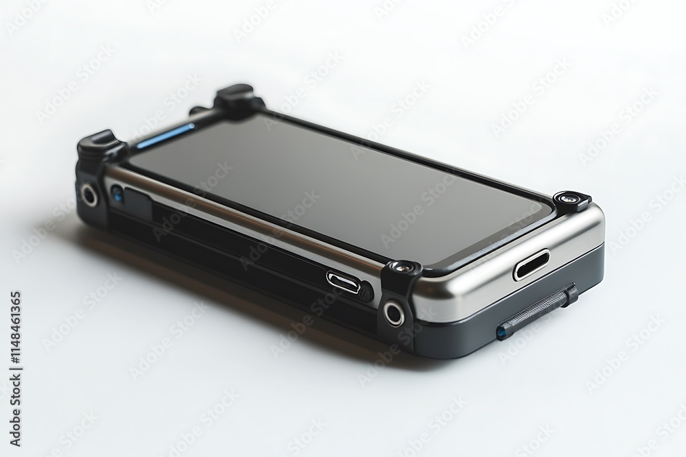smartphone with stabilizer on white background smartphone with stabilizer on white background