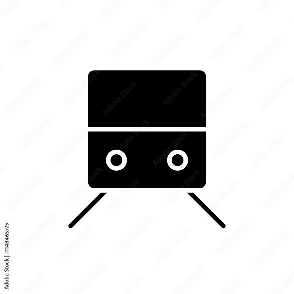 streetcar glyph icon streetcar glyph icon