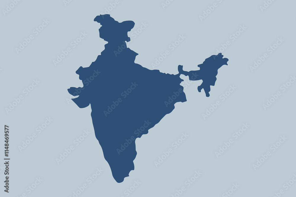 Obraz premium Editable India Map Template Download