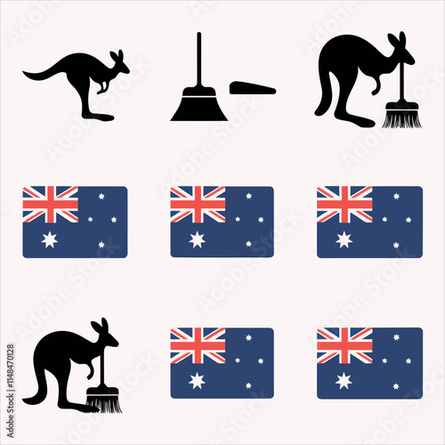 australian kangaroo vector