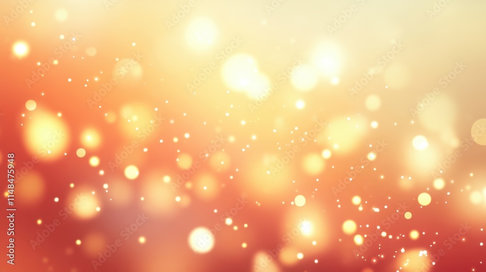 Fototapeta premium Soft Bokeh Lights Background in Warm Tones for Elegant Designs
