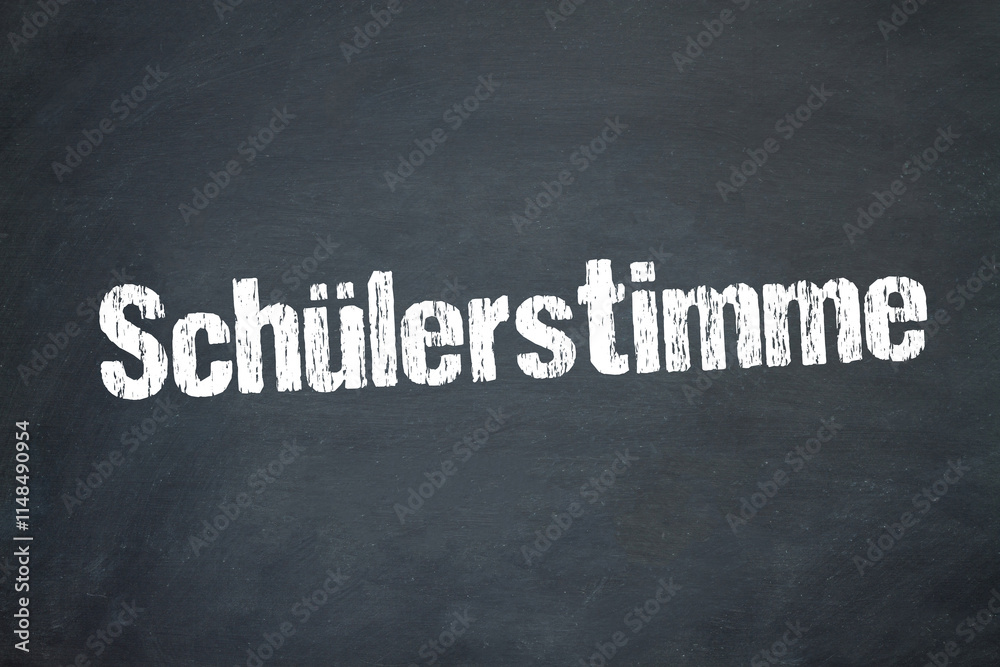 Fototapeta premium Schülerstimme 