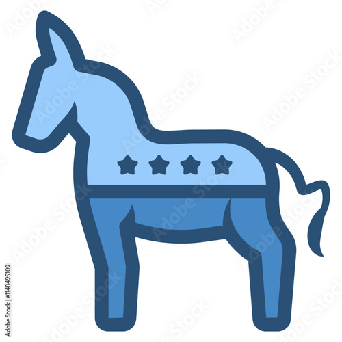 usa democratic party symbol icon