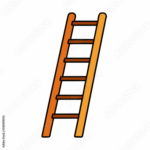 ladder isolated on white background