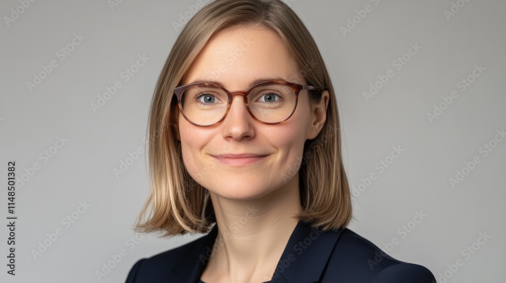 Portrait of a smiling woman wearing glasses Portrait of a smiling woman wearing glasses