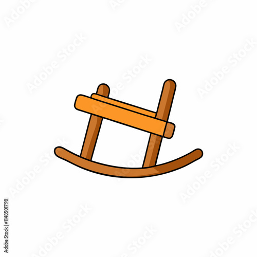 wooden rocking horse