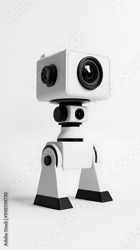 Modern survillence camera cc security camera on urban building
