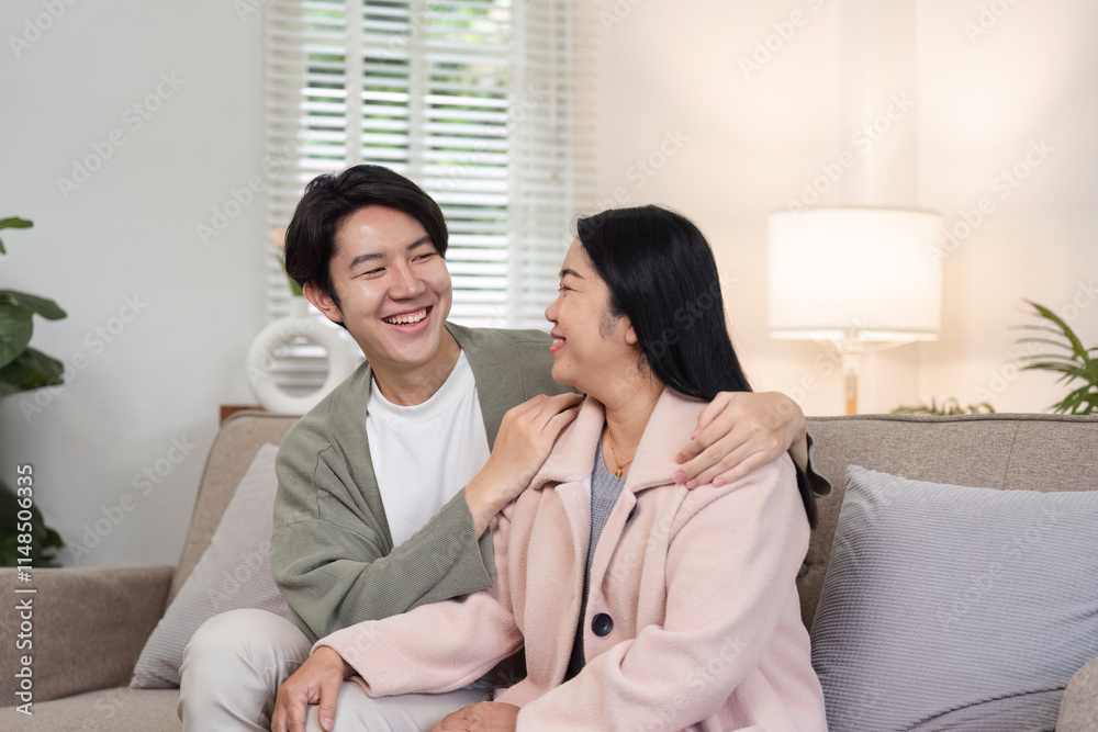 Mother and Son Enjoying Quality Time Together on Holiday, Engaging in Fun Activities at Home, Smiling and Bonding Mother and Son Enjoying Quality Time Together on Holiday, Engaging in Fun Activities at Home, Smiling and Bonding