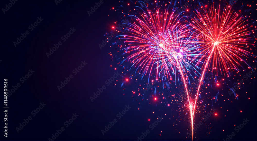 Fototapeta premium fireworks in the night sky