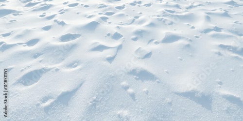 Undulating drifts of pristine, freshly fallen snow, textured surface, snow, drift