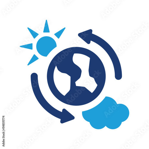 Climate change icon
