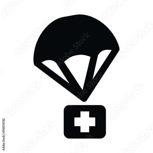 Humanitarian airdrop icon