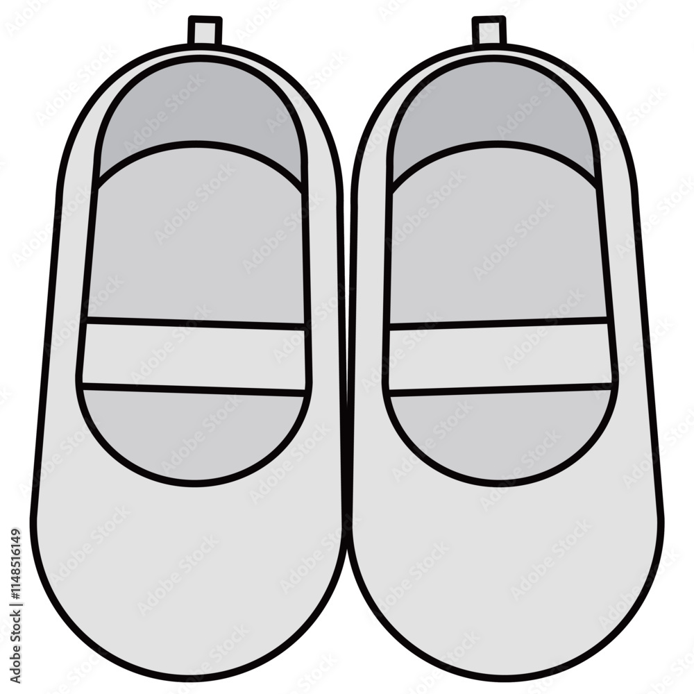 学校生活でよく用いられるタイプの上靴 学校生活でよく用いられるタイプの上靴