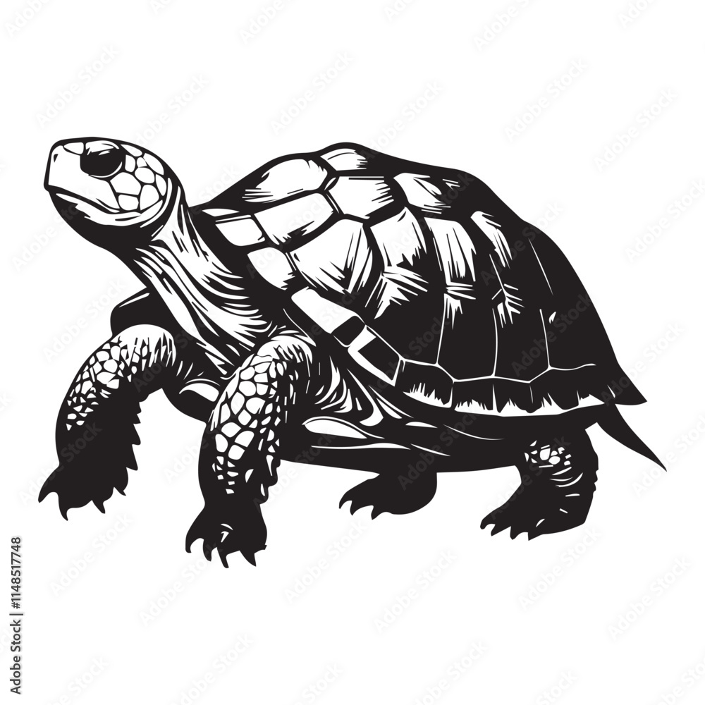 Fototapeta premium turtle on a branch