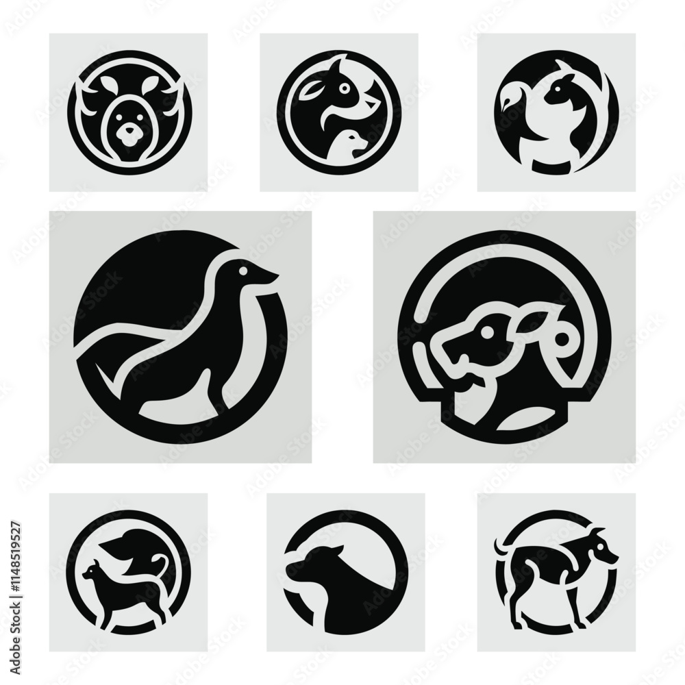 Customizable Animal Logo for Versatile Branding