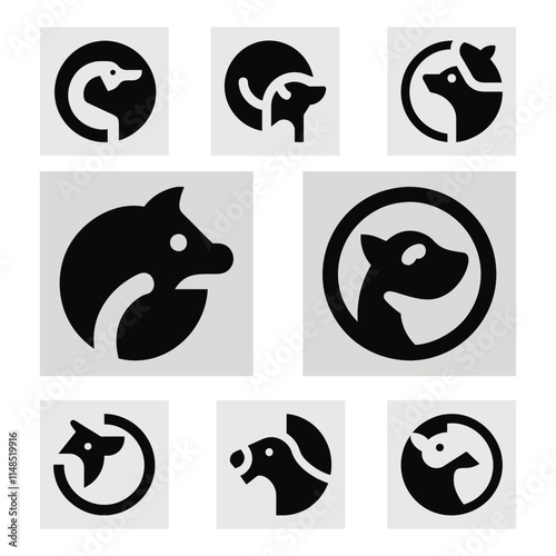 Customizable Animal Logo for Versatile Branding photo