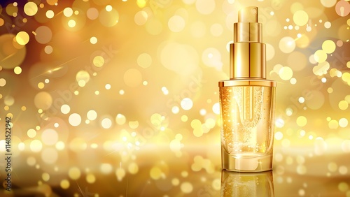 yellow cosmetic for beauty brand perfume