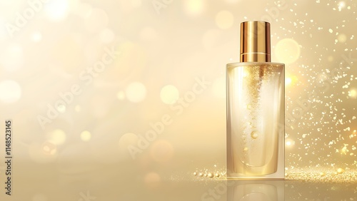 yellow cosmetic for beauty brand perfume