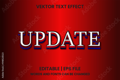 Editable update effect text
