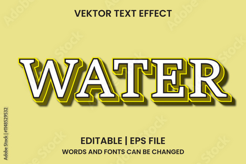 Editable water effect text
