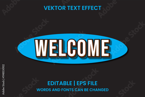 editable welcome effect text
