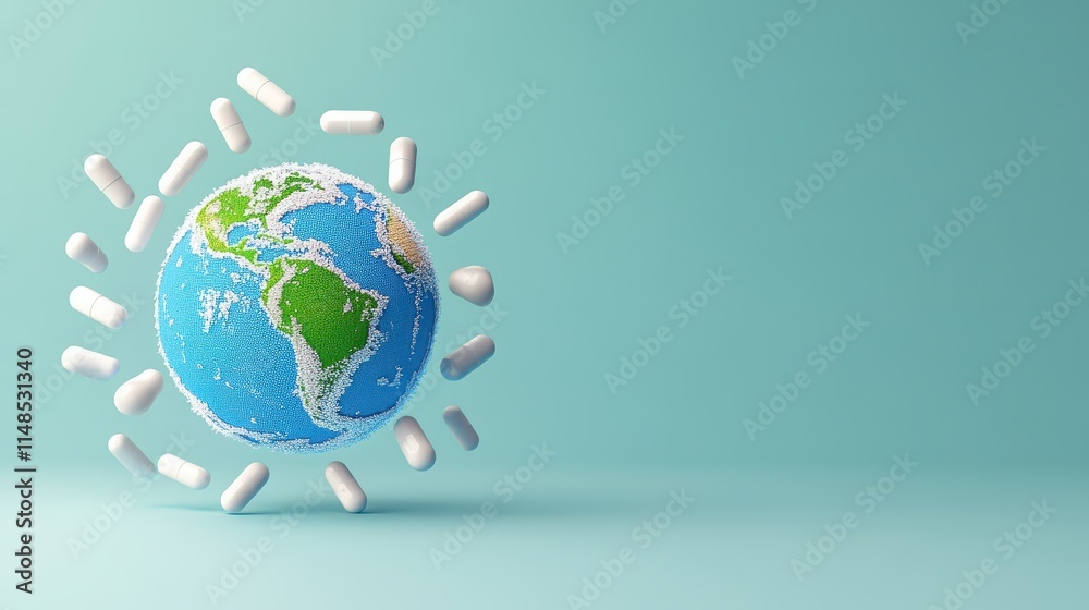 Global healthcare, connecting the world through medicine and wellness