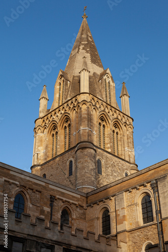 Christ Church Cathedral at sunset, Oxford