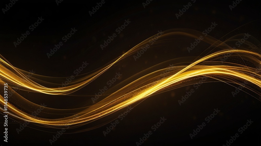Abstract background Glowing shiny lines affect  futuristic abstract background 