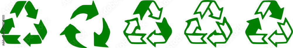 Recycling.Set recycle icons .Recycle logo or symbol.Green icons for packaging , recycling.ecology, eco friendly, environmental management symbols.Most used recycle signs vector. Set of arrow recycle Recycling.Set recycle icons .Recycle logo or symbol.Green icons for packaging , recycling.ecology, eco friendly, environmental management symbols.Most used recycle signs vector. Set of arrow recycle