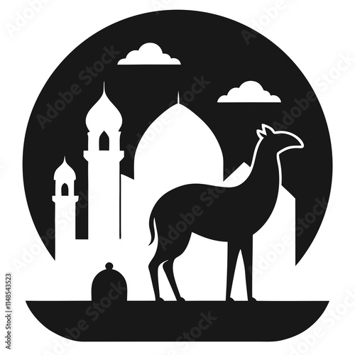 taj mahal vector illustration