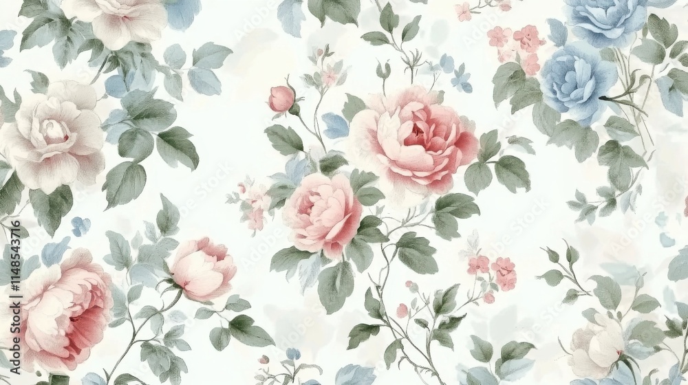 Pattern With Peony Branches. Floral Print. Indulge in timeless elegance with exquisite Floral Toile De Jouy Seamless Pattern. Pastel color, pastel tone Pattern With Peony Branches. Floral Print. Indulge in timeless elegance with exquisite Floral Toile De Jouy Seamless Pattern. Pastel color, pastel tone
