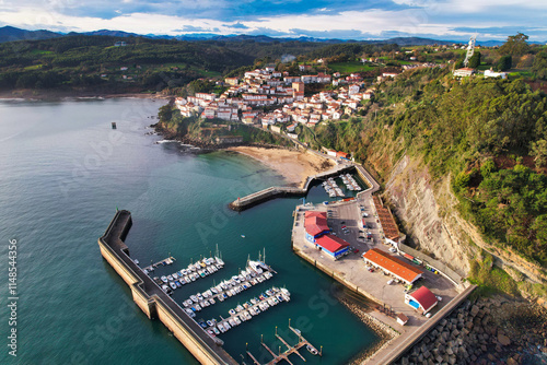 Lastres fishing village and port, Asturias, Spain, Europe photo
