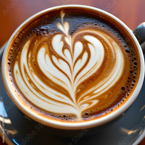 cup of coffee with heart