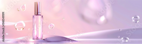 Purple cosmetic perfume for beauty brand