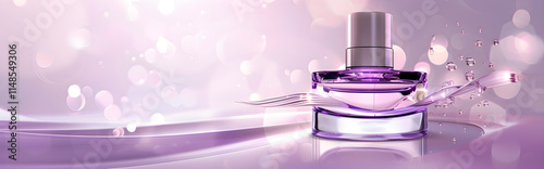 Purple cosmetic perfume for beauty brand