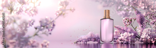 Purple cosmetic perfume for beauty brand
