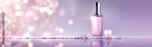 Purple cosmetic perfume for beauty brand