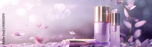 Purple cosmetic perfume for beauty brand