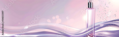 Purple cosmetic perfume for beauty brand