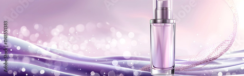Purple cosmetic perfume for beauty brand