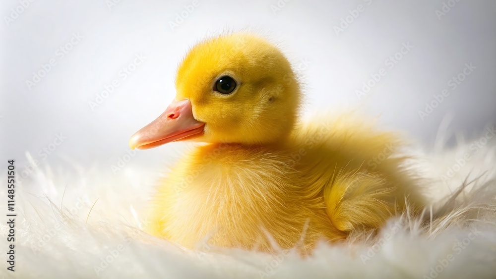 Adorable Duckling Aerial Photo, Baby Duck White Background, Isolated Cute Yellow Duckling, High Resolution Image Adorable Duckling Aerial Photo, Baby Duck White Background, Isolated Cute Yellow Duckling, High Resolution Image